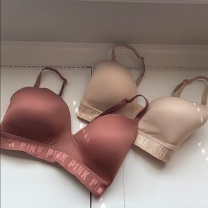 PINK wireless lightly lined bras (2)
